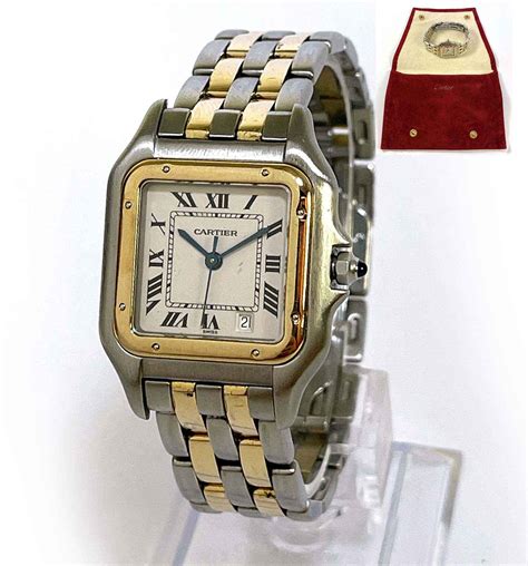 cartier two tone womens watch|cartier panthere 27mm.